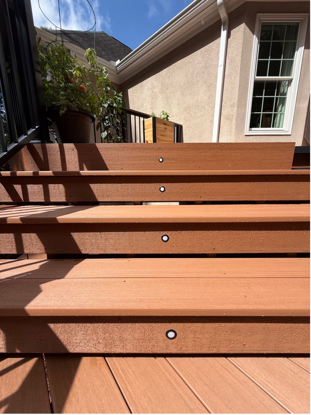 benefits of deck lighting on stairs