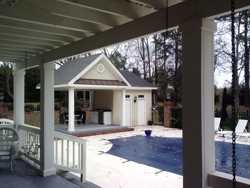 pool house back porch 