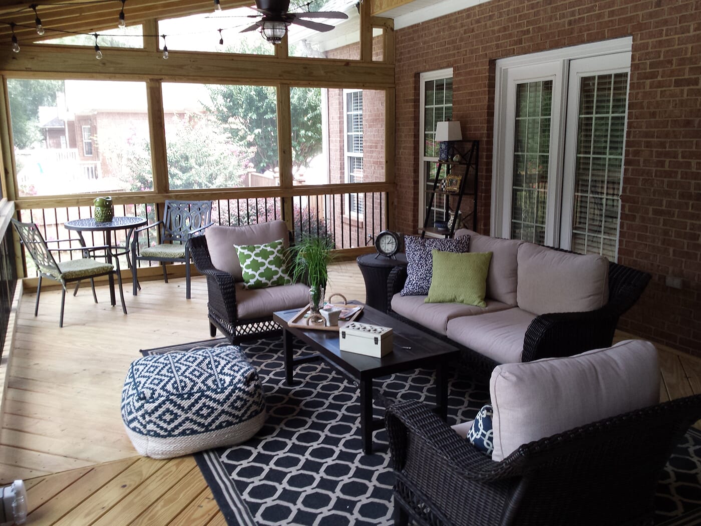 new screened porch