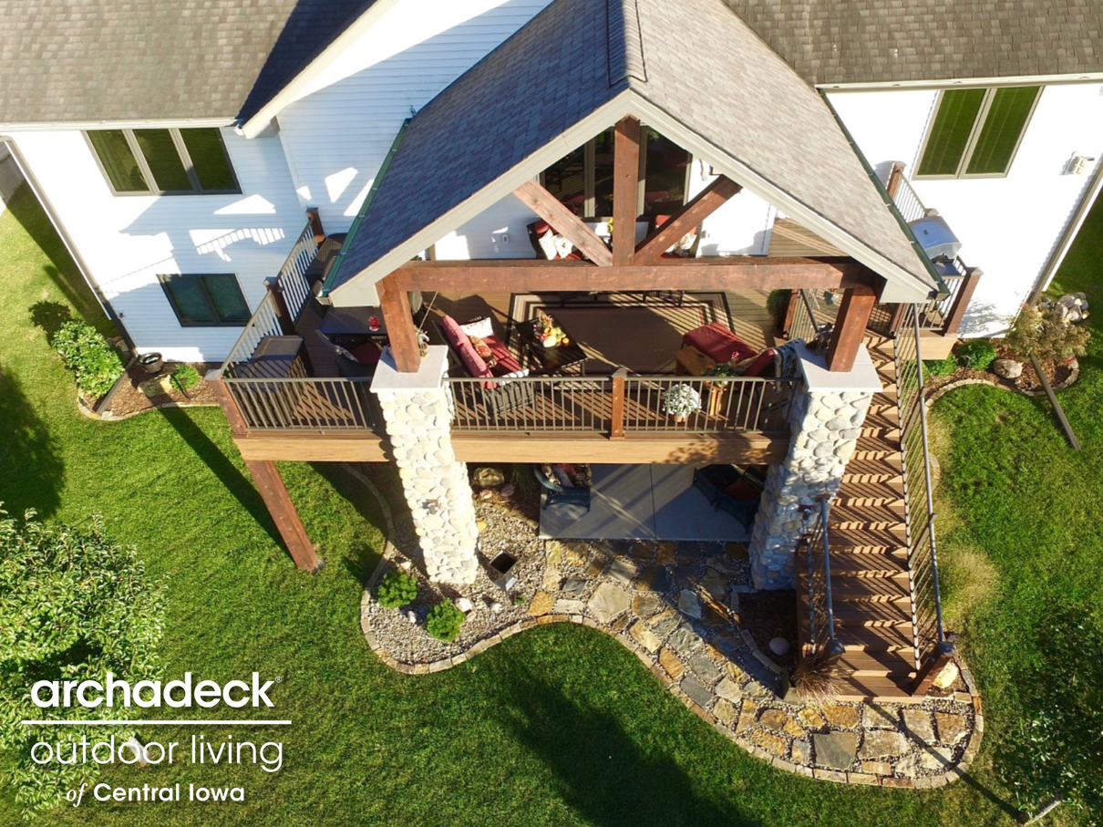 build a porch Central Iowa