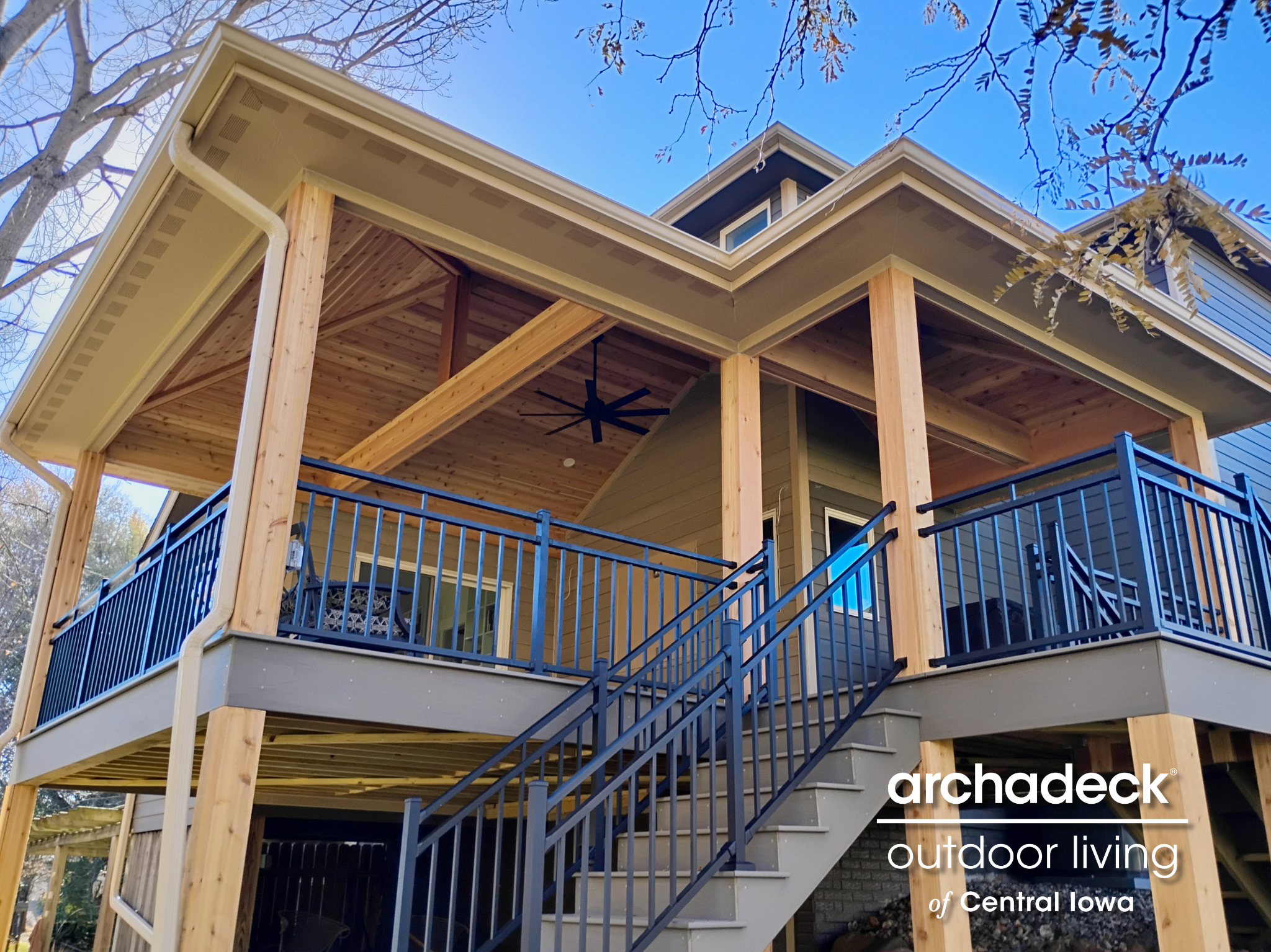 can i build a roof over my deck johnston iowa