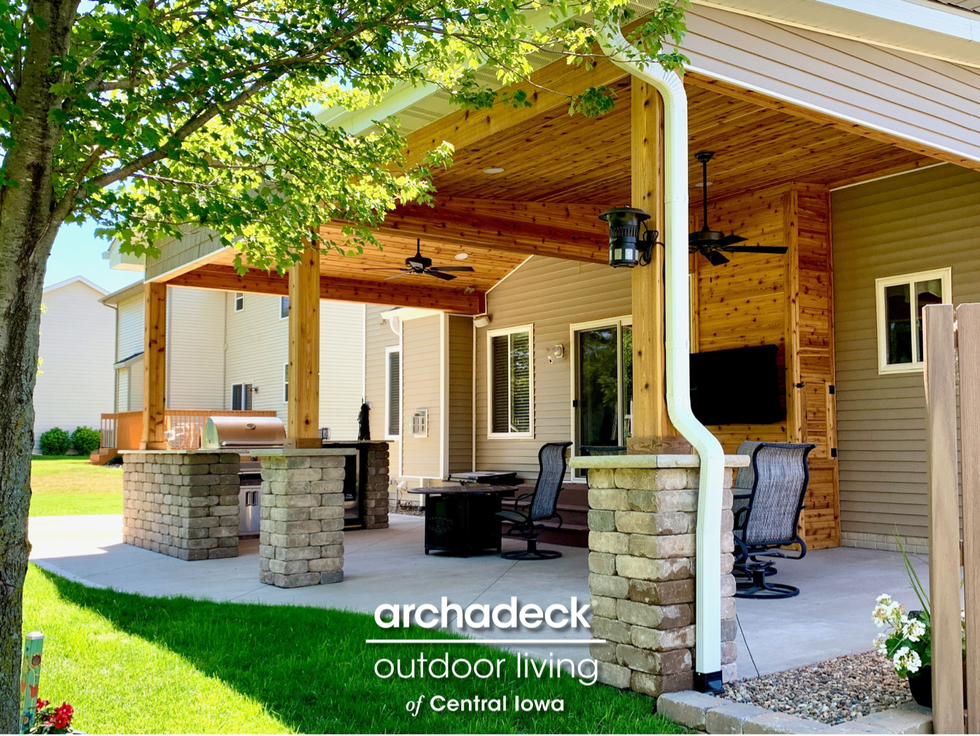 Polk City covered patio