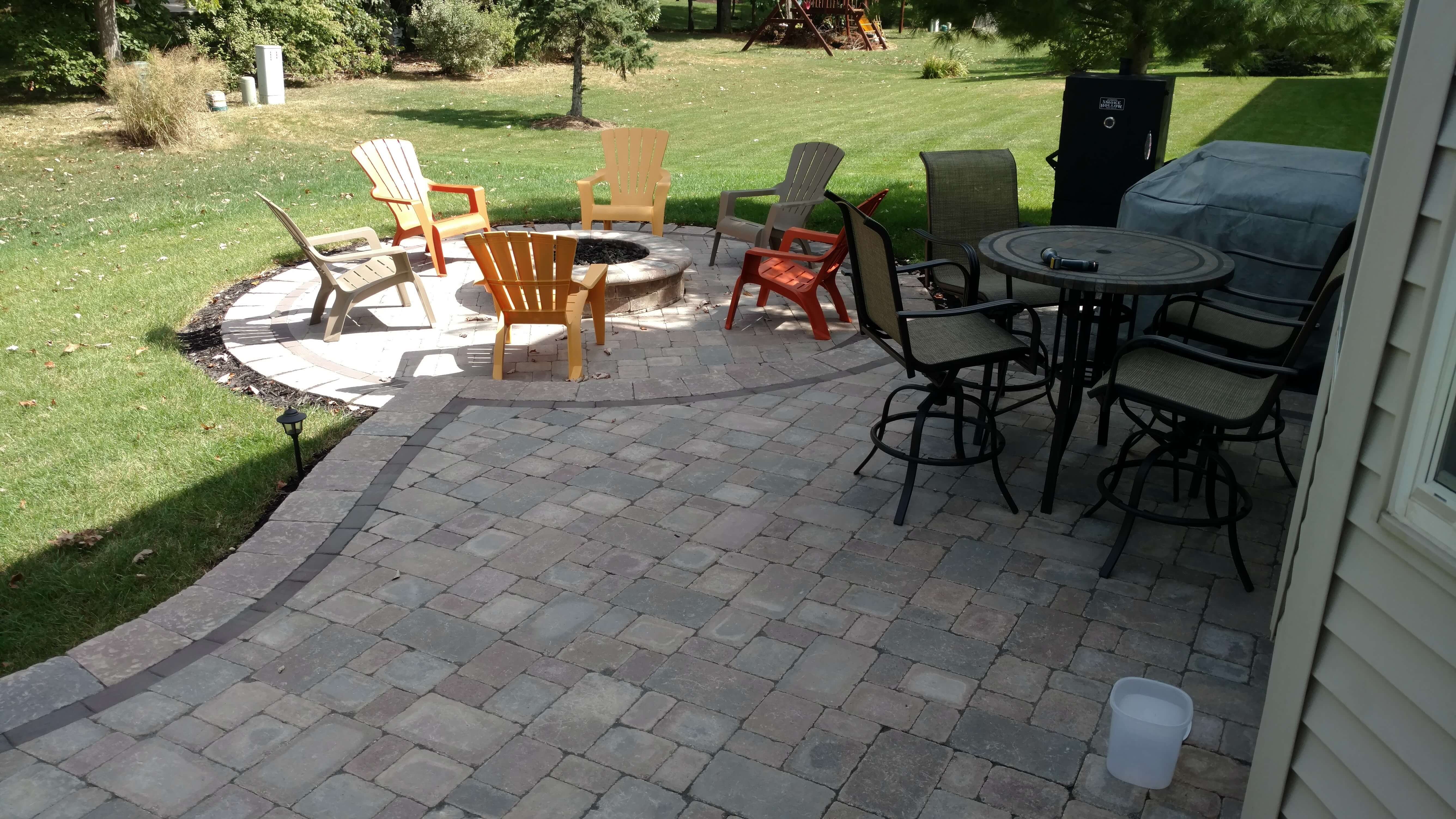 Patio and fire pit