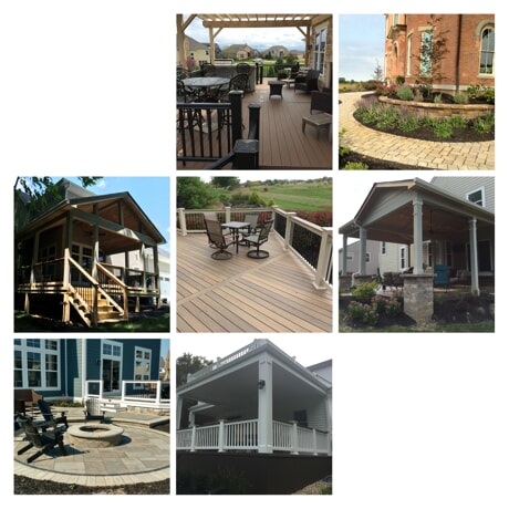 outdoor living spaces collage of different ideas 