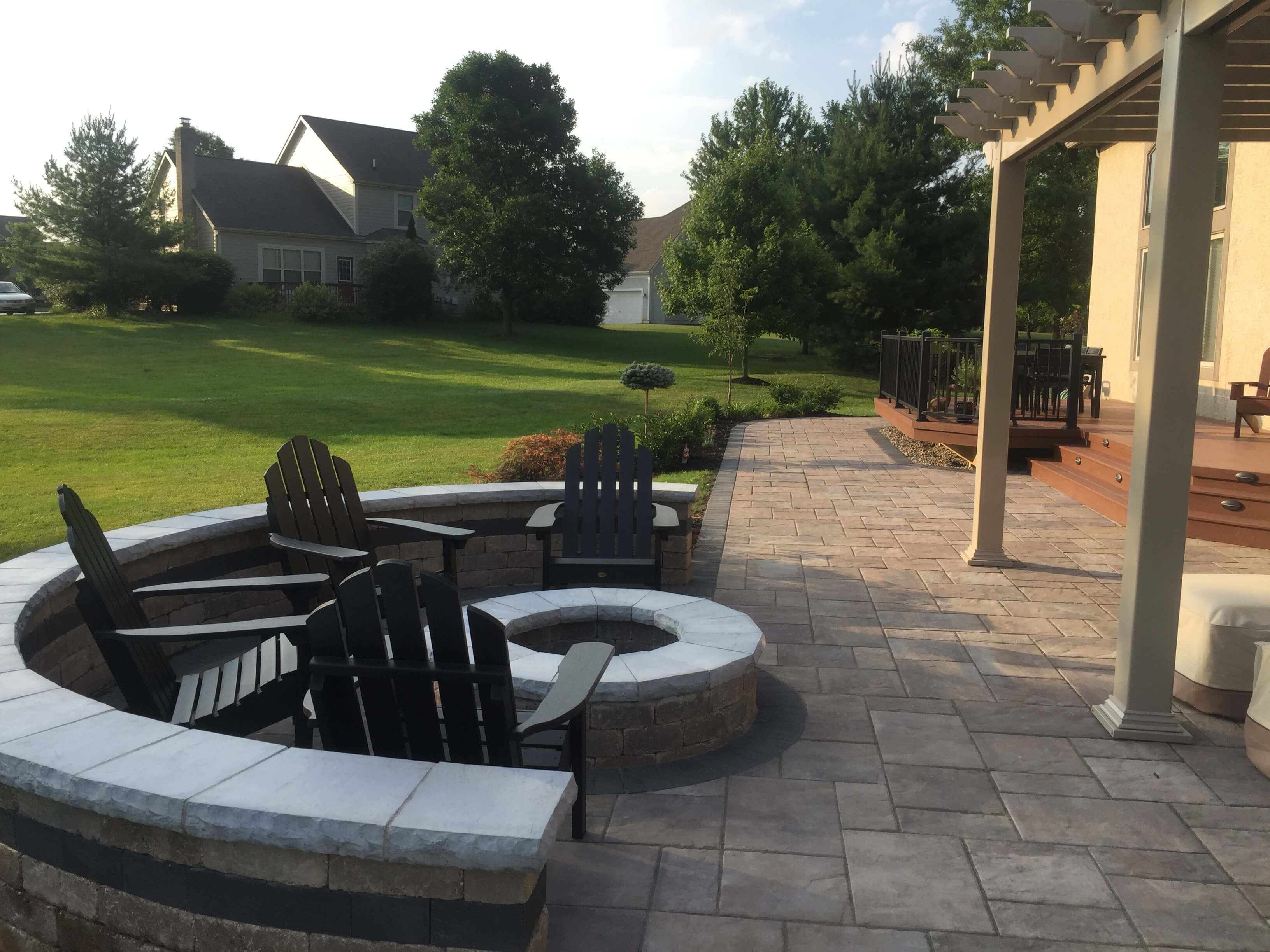 Patio and fire pit 