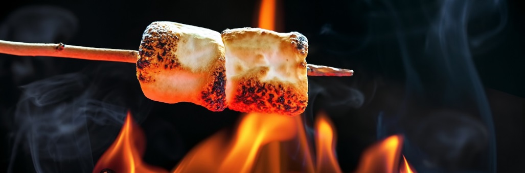 smores roasting over a fire