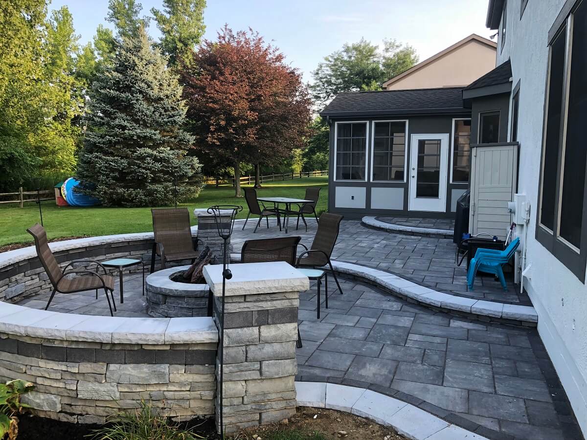 Patio and fire pit