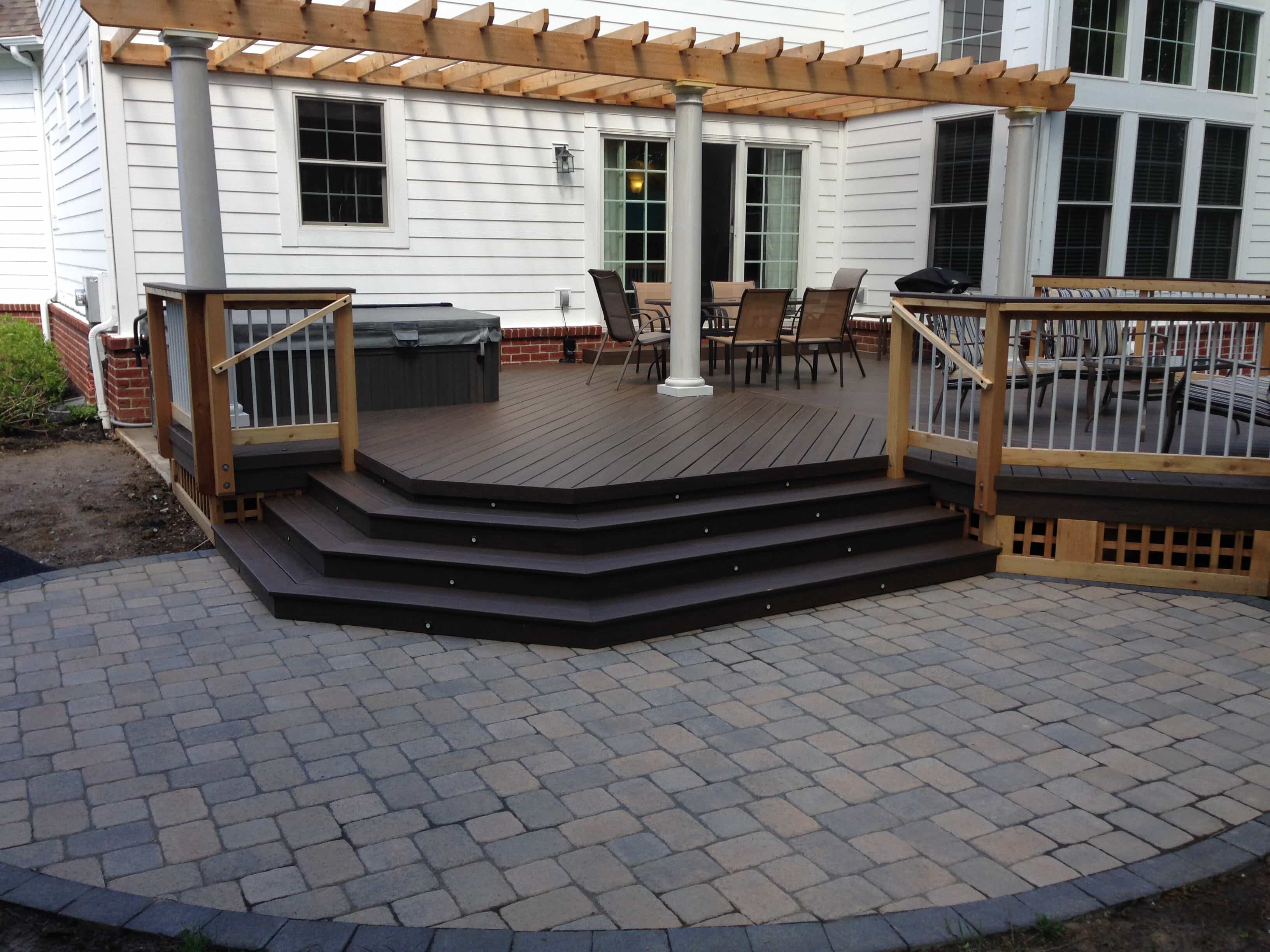 covered patio on deck