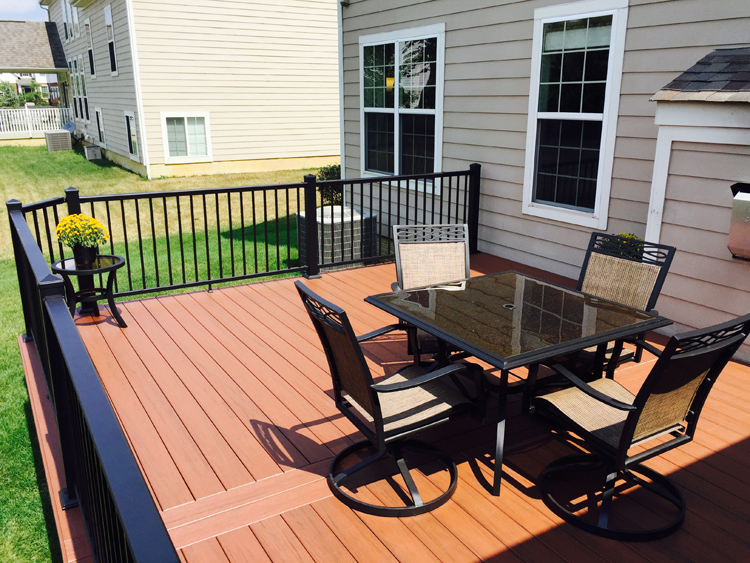 beautiful powell oh deck expansion timbertech composite 