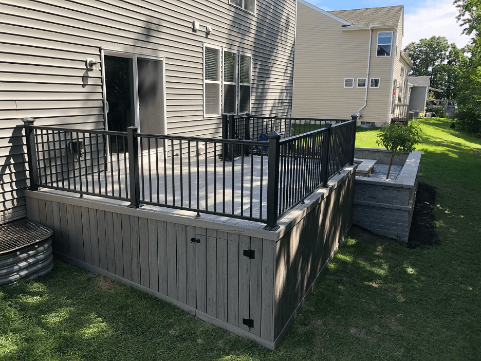 Custom backyard deck