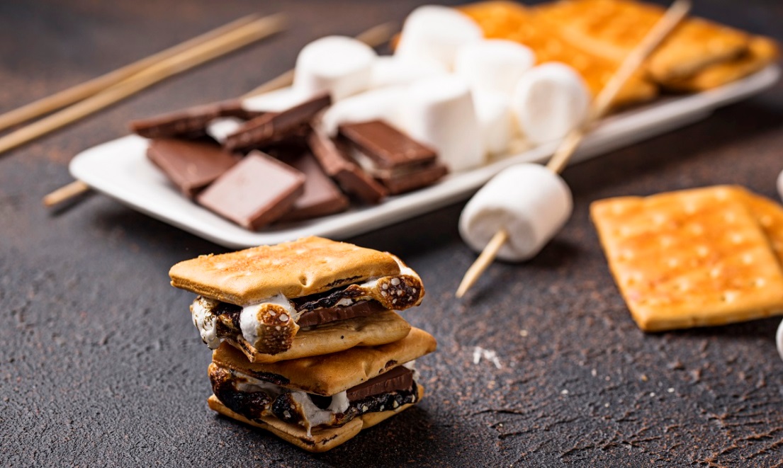 smores supplies on table