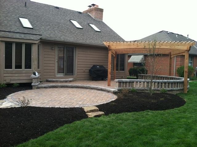 Patio with wood covering