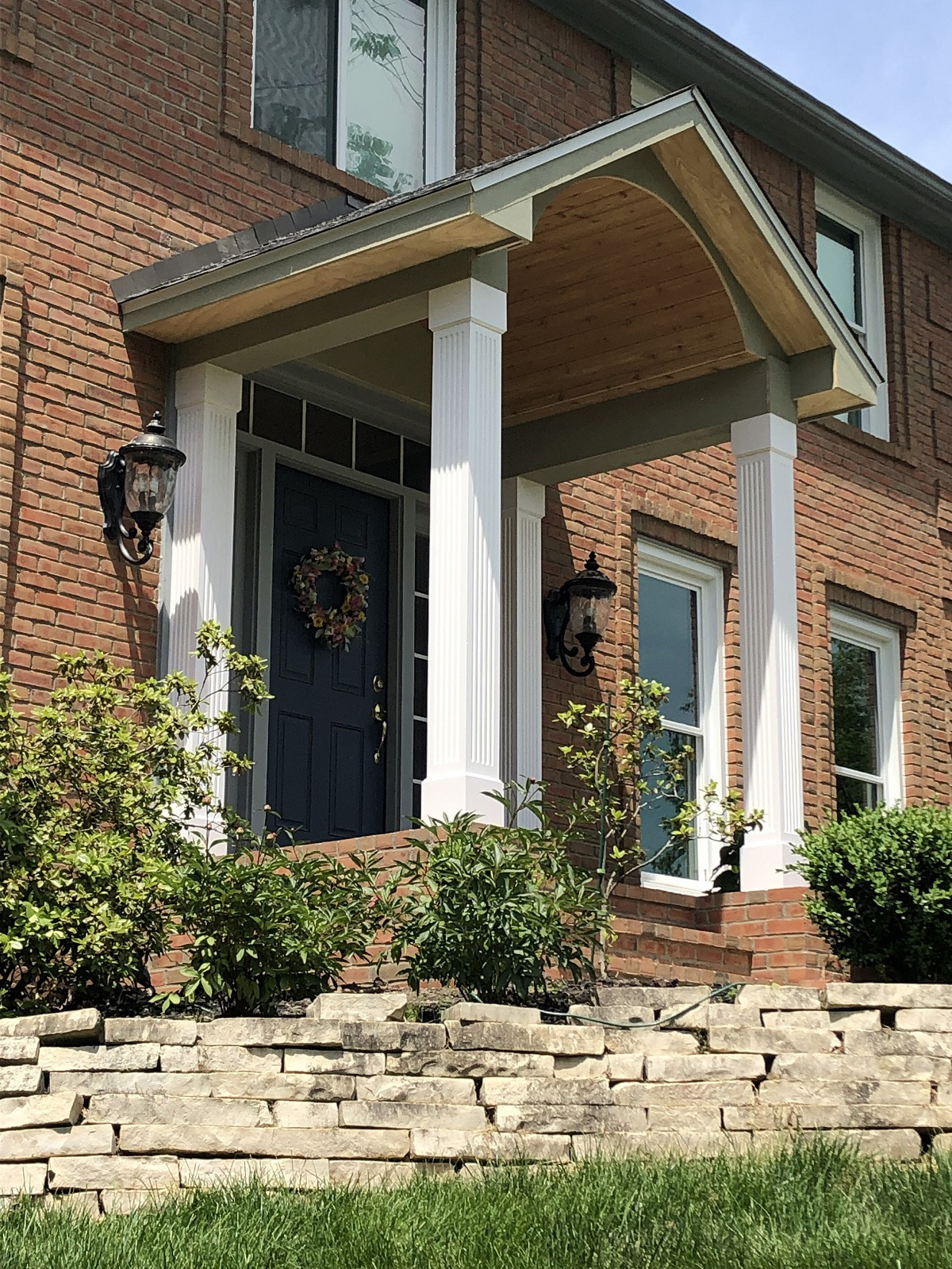 Custom Front Entry Portico Builder Westerville OH.