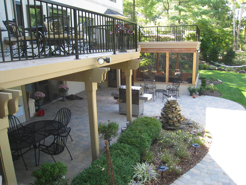 Porch and patio combinations