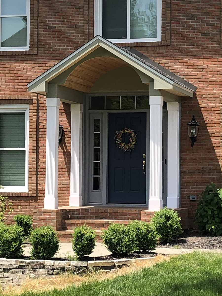 Custom Front Entry Portico Builder Westerville OH.