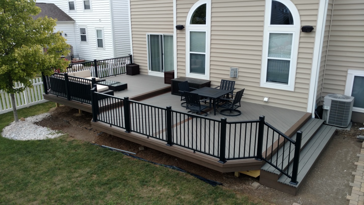 low maintenance deck and rail