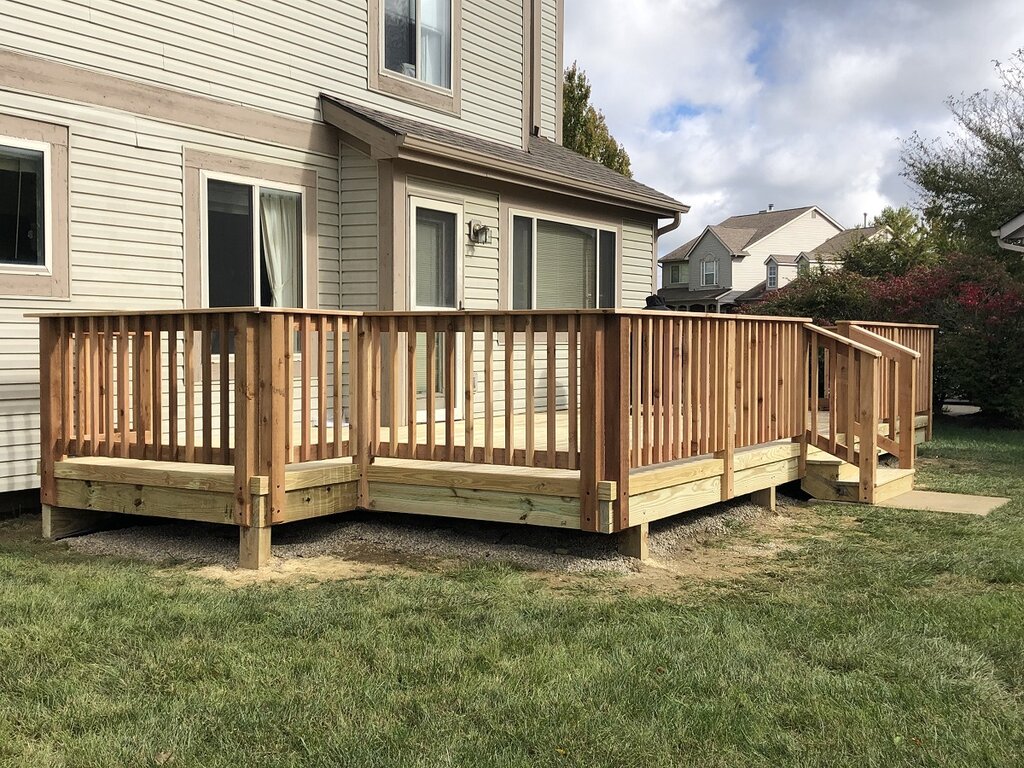 Photo of house backyard deck