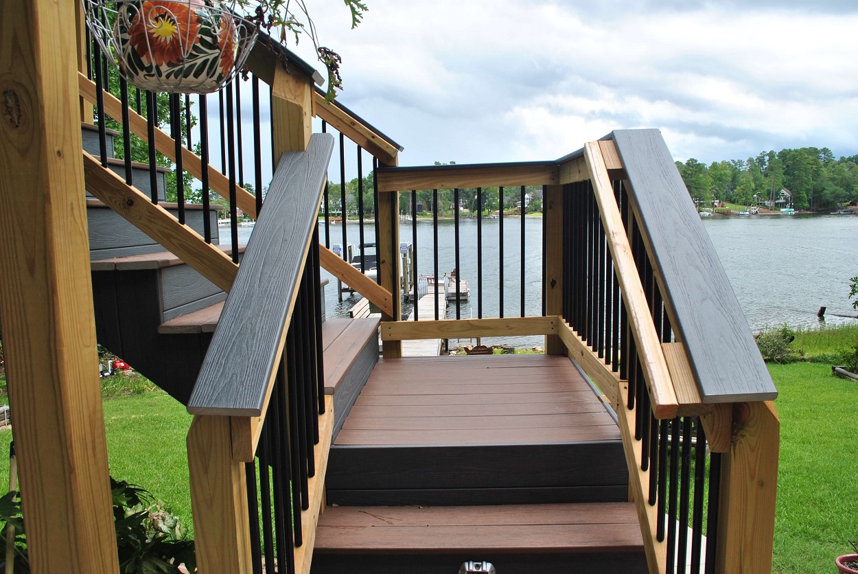 Stairs leading to a deck