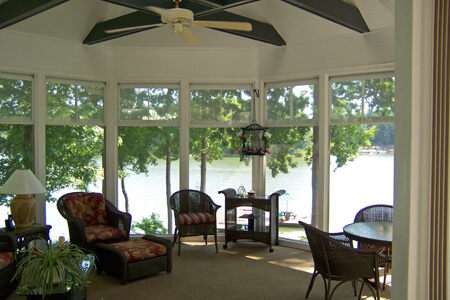 This image shows the versatility of the Weather Lite Collection vinyl window system. 