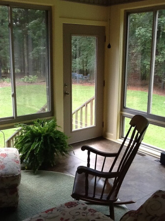 Columbia sunroom interior by Archadeck of Central SC