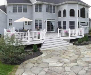 Composite deck and patio combination