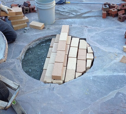 Constructing a custom fire pit Archadeck of Central SC 2jpg
