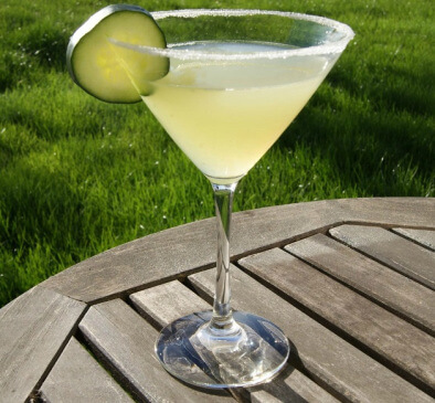 Cucumber Martini -- beautiful and refreshing!
