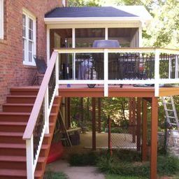 Elevated deck and screen porch in Lexington SC by Archadeck of Central SC