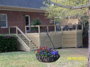 Forest Acres new side deck Archadeck of Central SC