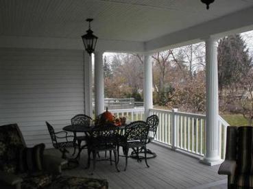 Classic rocking chair front porch.