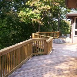 Spacious elevated deck on Saluda River in West Columbia SC by Archadeck of Central SC