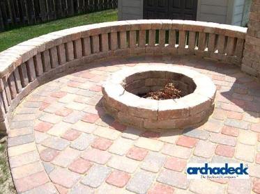 The Fire Pit is the central element of this outdoor space
