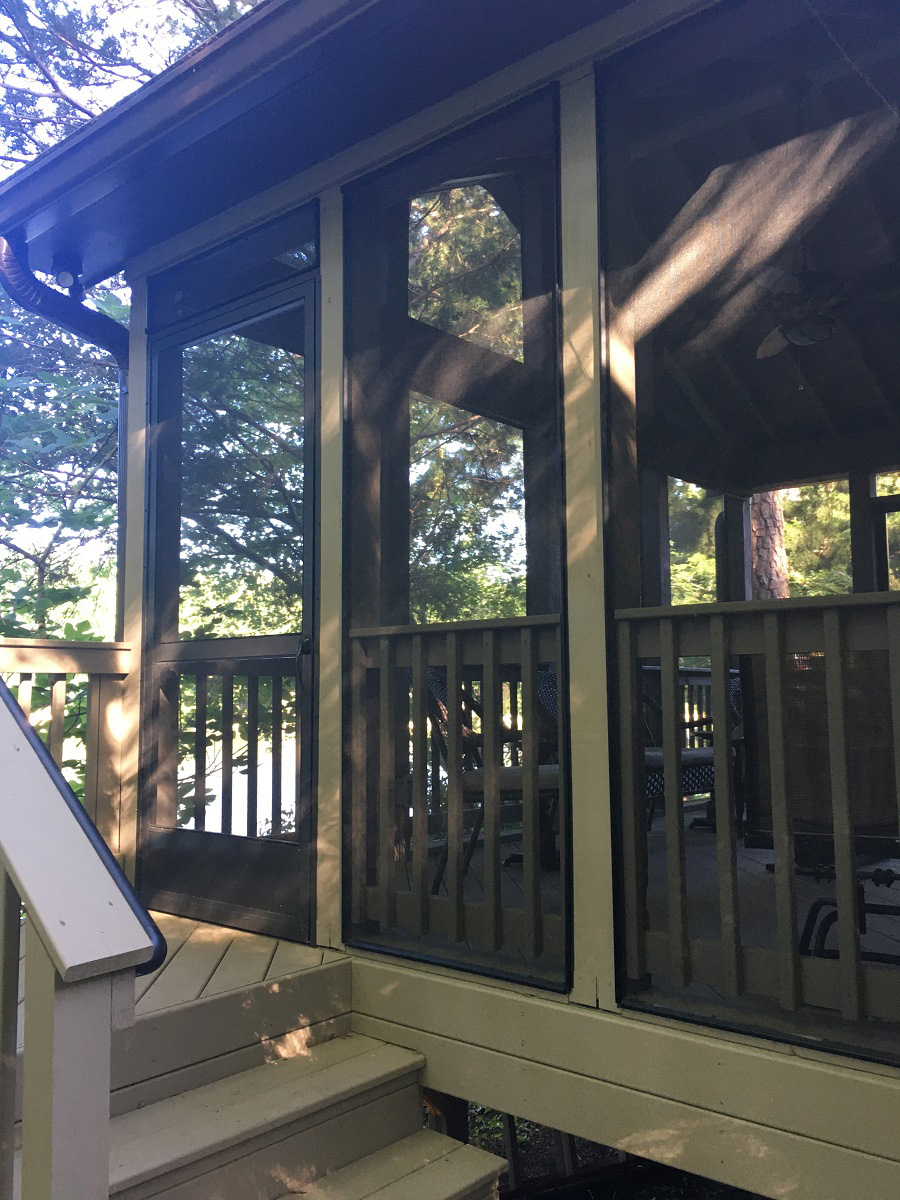 deck to screen porch conversion 