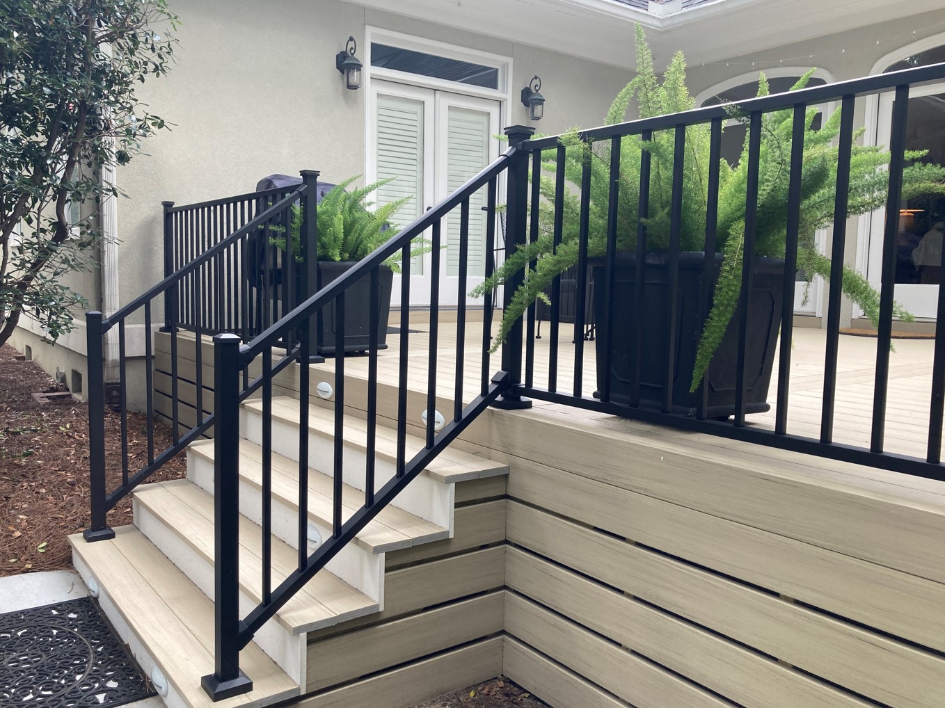 composite deck stairs and railings 
