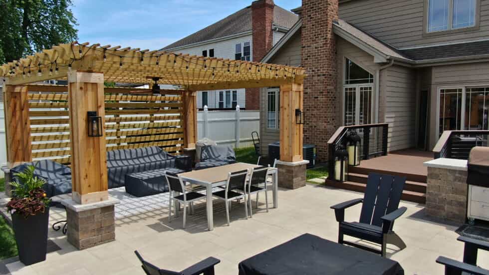 pergola on patio