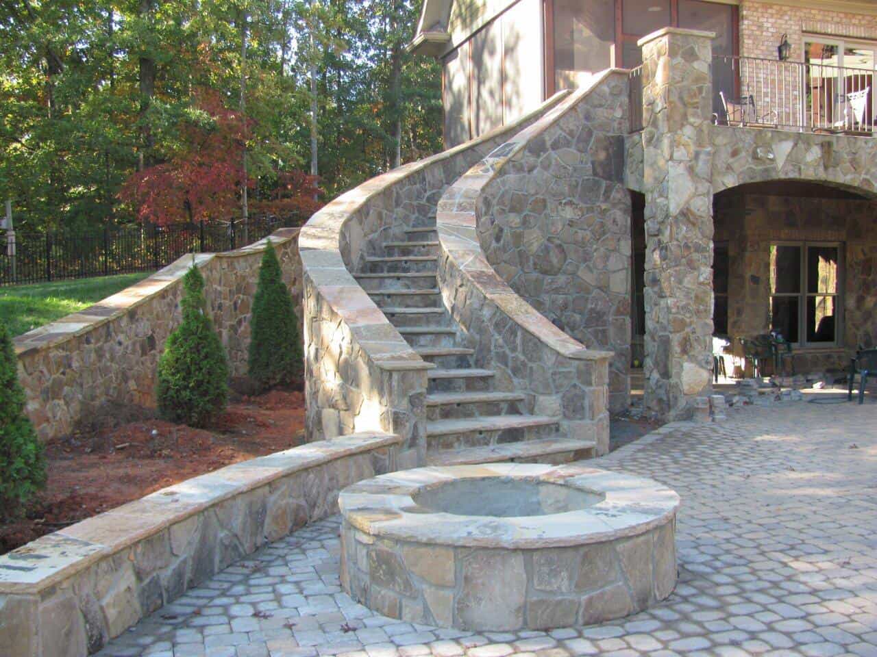 Hardscape Patio with Outdoor Fire Pit