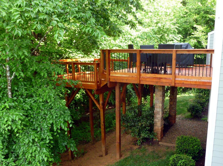 backyard wood deck