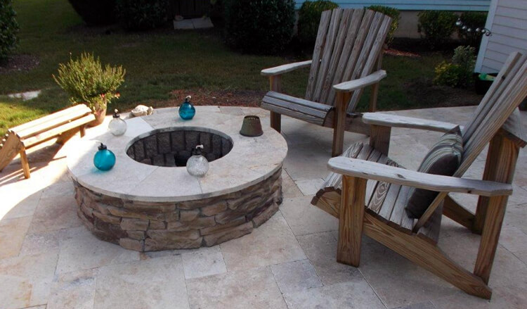 Patio on a Mooresville fire pit