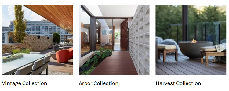 AZEK decking collections - Vintage, Arbor & Harvest Collections