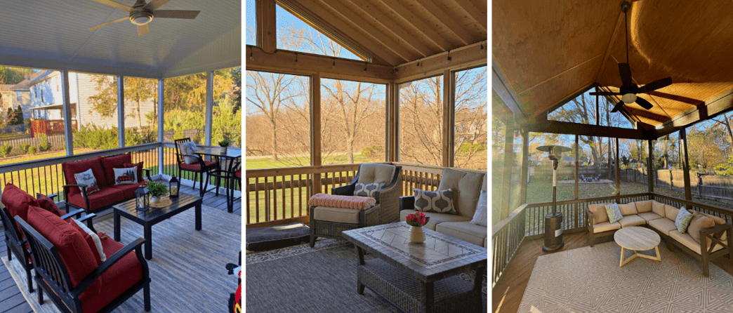 screened in porches in Charlotte