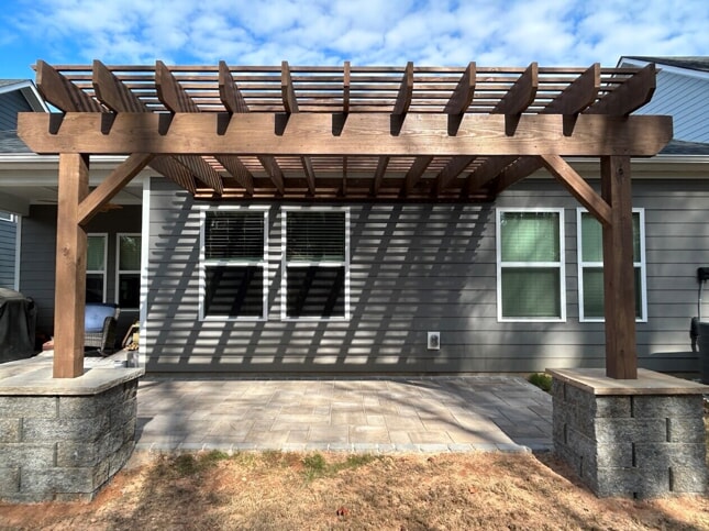 pergola over new deck