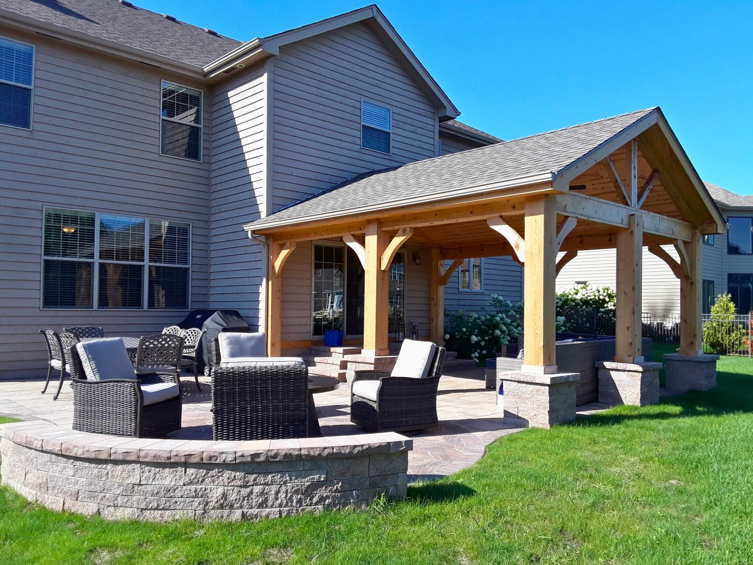 outdoor living space