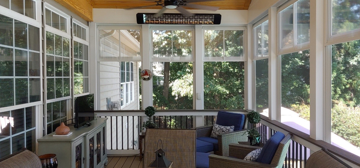 screened porch in Charlotte