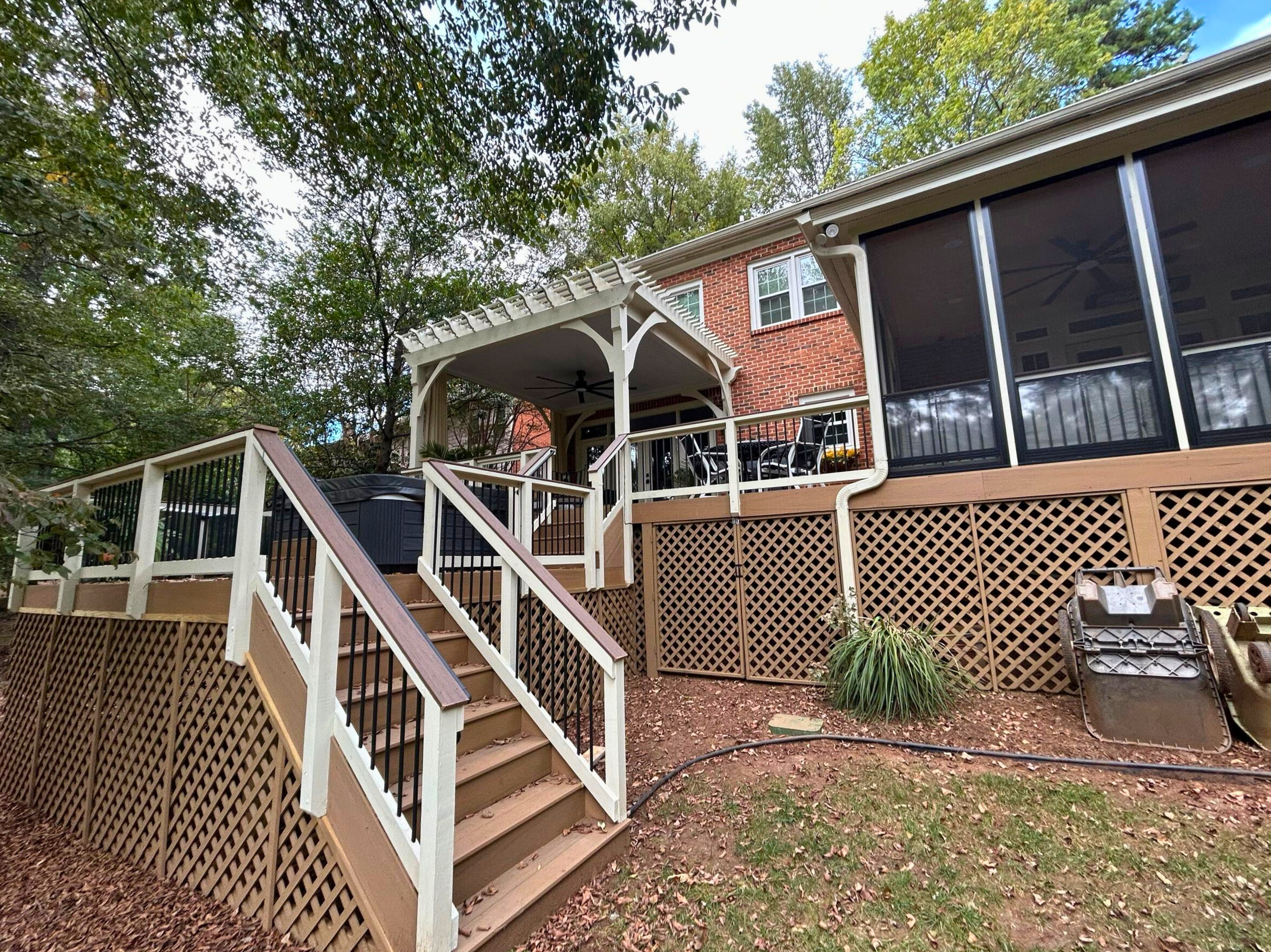 steps up to deck