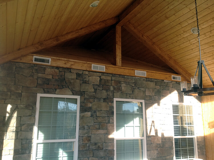 tongue and groove porch ceiling design
