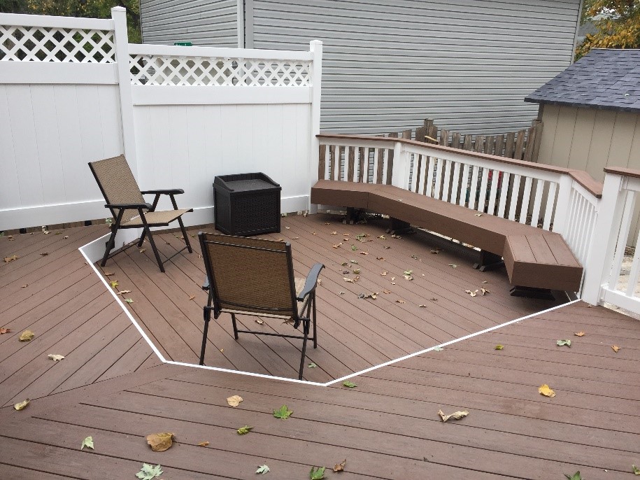 custom deck with chairs