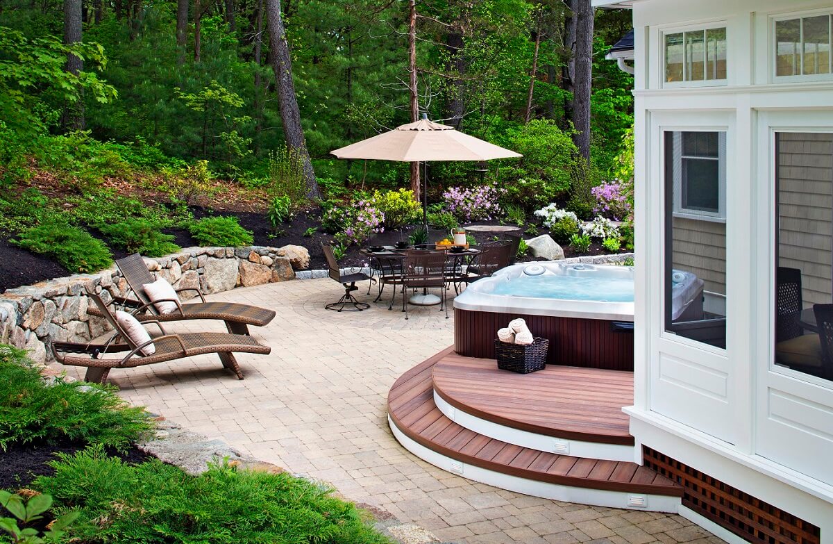 deck and patio combination