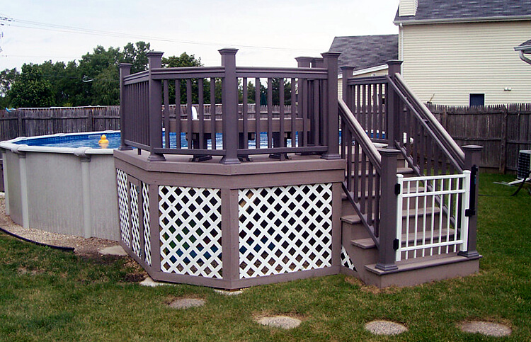Custom bridge pool deck