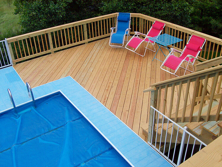 Custom pool deck