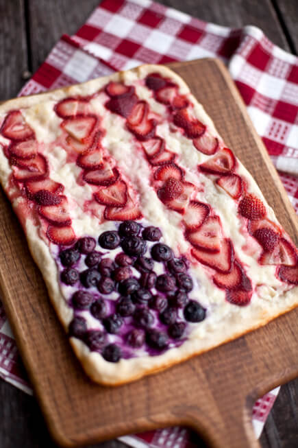 Star-Spangled Berry Pizza on the Grill